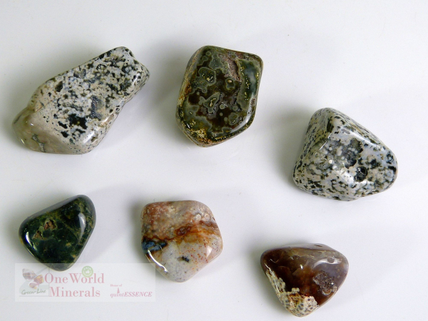 Ozean Chalcedon Trommelsteine, 200g Pack